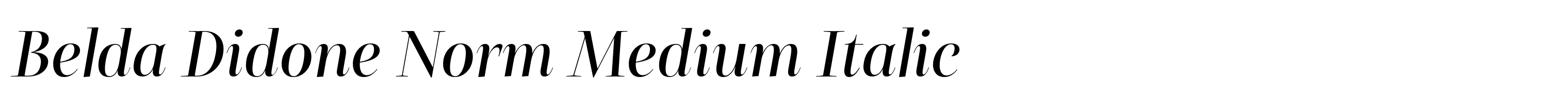 Belda Didone Norm Medium Italic